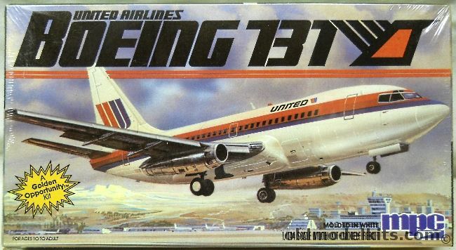 MPC 1/144 Boeing 737 United Airlines - (ex Airfix), 1-4701 plastic model kit